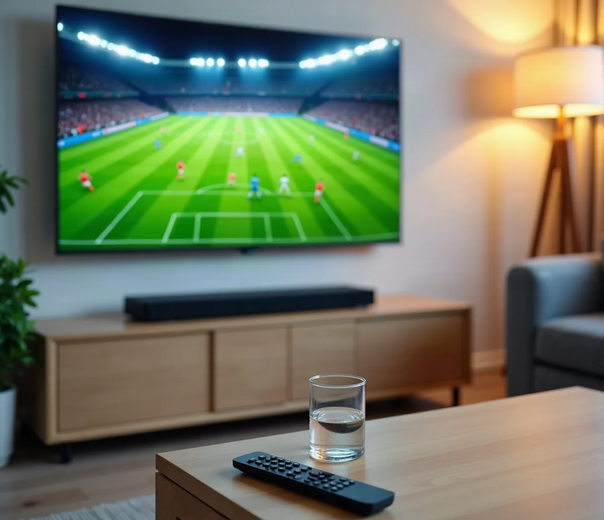 IPTV 1 month: live football on a smart TV in the living room